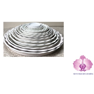 Đĩa lót chậu tròn khía - #058D# [Phi 35] cm
