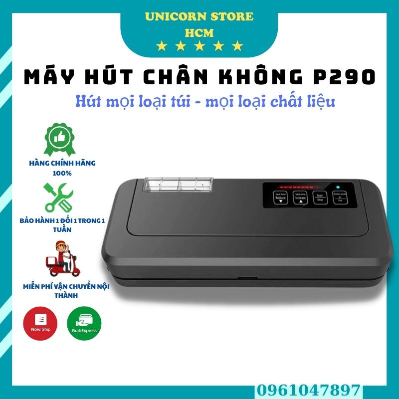 Máy hút chân không P290 bản 2021 Không kén túi, Máy hàn miệng túi CHÍNH HÃNG, Lực hút mạnh, Tặng túi hút, BẢO HÀNH 1 NĂM