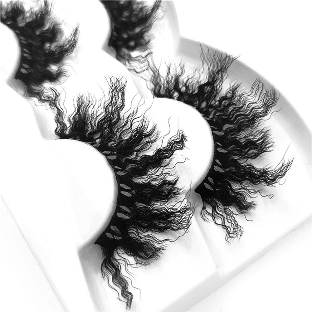 Bộ 2 Cặp Lông Mi Giả Cong Dài Phong Cách Pop Quyến Rũ Hàng Mới