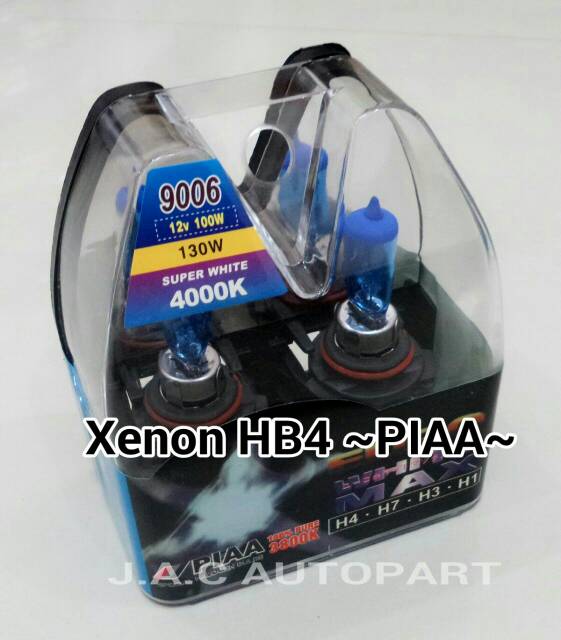 Bóng Đèn Halogen Xenon Hb3 (9005) Và Hb4 (9006) Siêu Trắng Piaa