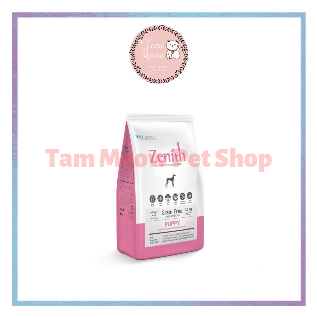 Hạt Zenith cho chó con gói 1.2kg