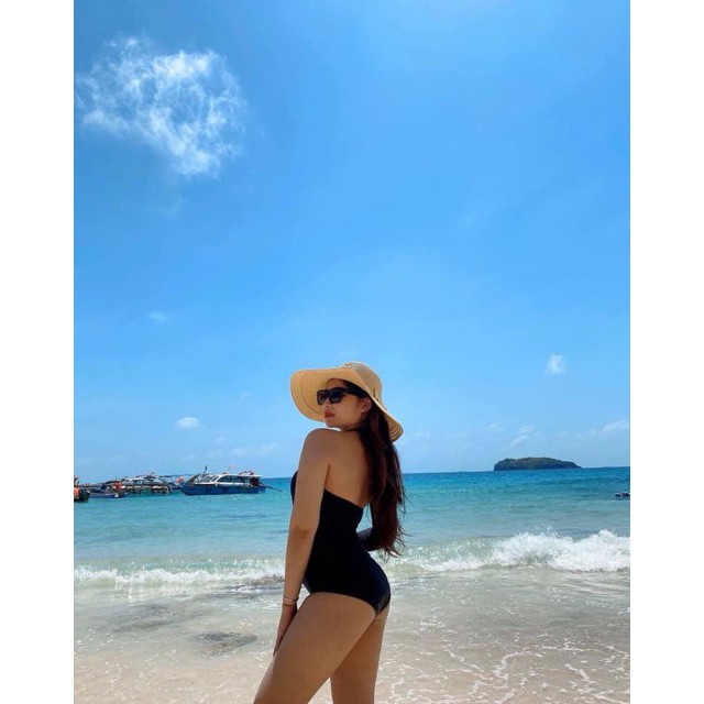 [HÌNH THẬT] Set bikini, bodysuit tay dài đen sành điệu | BigBuy360 - bigbuy360.vn