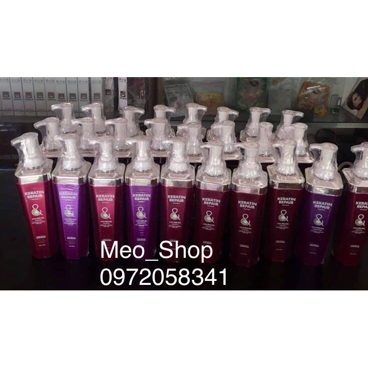 Dầu cặp keratin repair minimo dung tích 750ml hàng chuẩn.