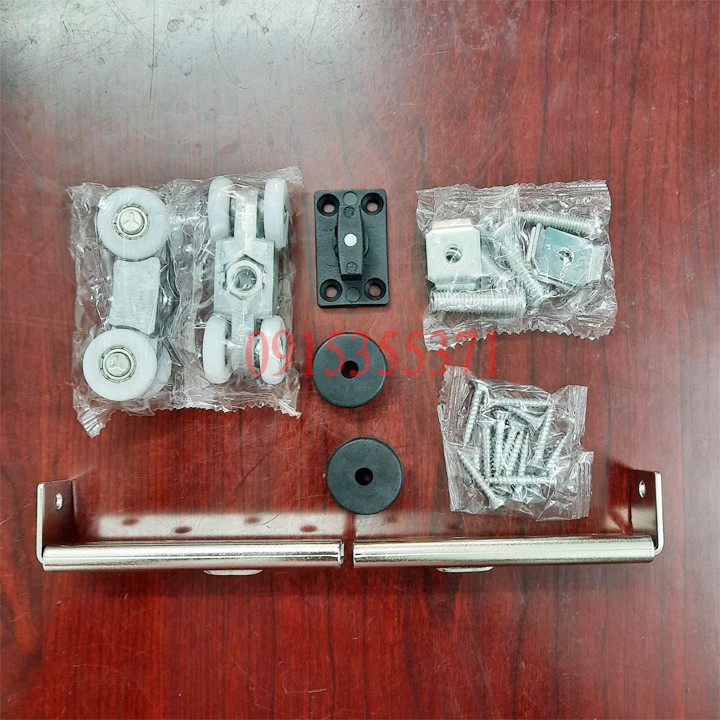 HCM-Bánh xe treo cửa lùa, bộ bánh xe trượt lùa cửa kính