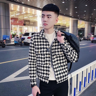 Áo khoác nam đẹp họa tiết kẻ sọc màu đen và trắng