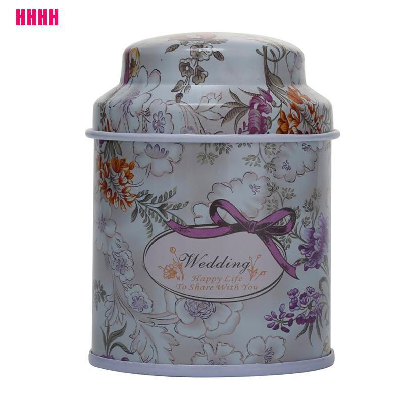 Hộp thiếc đựng trà/ cà phê/ kẹo/ đường họa tiết dễ thương