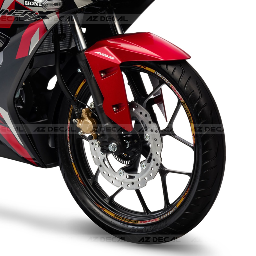 Tem Vành Ngọn Lửa Phản Quang [ TV08 BREMBO ] Dán Xe Máy, Xe Điện, Xe Thể Thao...Chống Thấm Nước, Chống Bay Màu