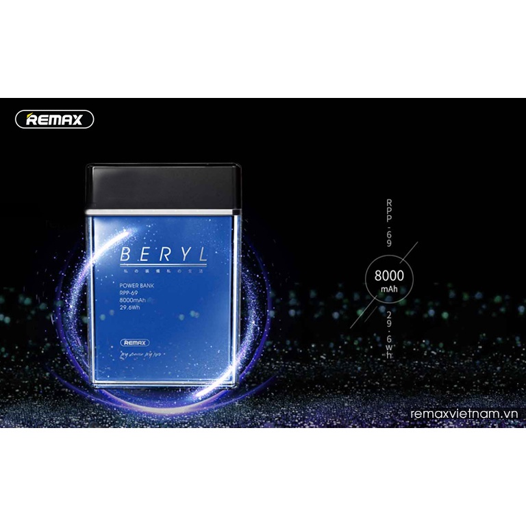 Pin Sạc Dự Phòng Remax RPP-69 8000mAh Sạc Dự Lọ Nước Hoa Chính Hãng Bảo Hành 12 tháng