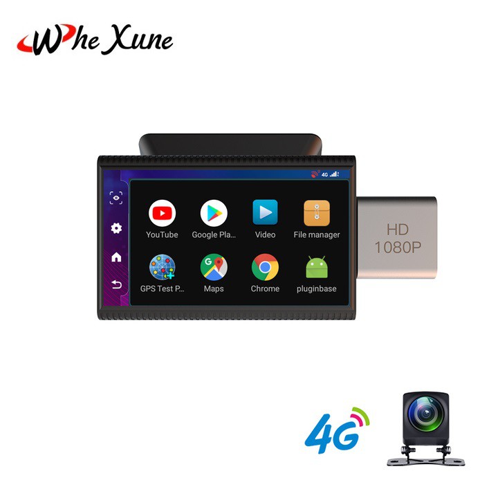 Camera hành trình ô tô cao cấp nhãn hiệu Whexune F8 tích hợp 4G, Wifi màn hình cảm ứng 3 inch