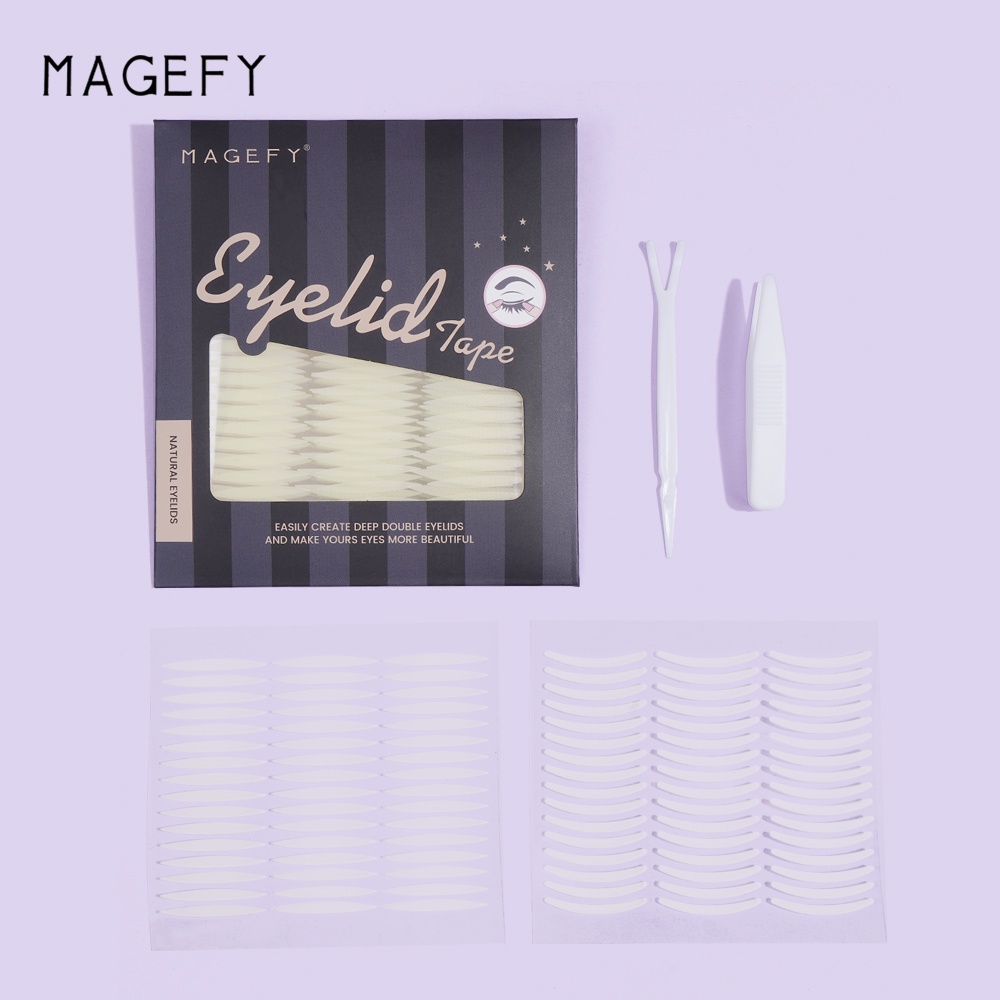 Set 20 miếng dán kích mí vô hình MAGEFY kèm nhíp và nĩa hình chữ y