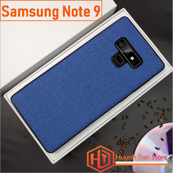 Ốp lưng Samsung Galaxy Note 9 vân vải Jean (full màu)