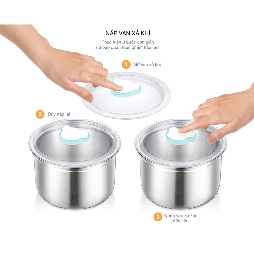 Hộp hâm nóng 1 tầng ArirangLife EL-ALS2012 (Trắng) - Hàng Chính Hãng | BigBuy360 - bigbuy360.vn