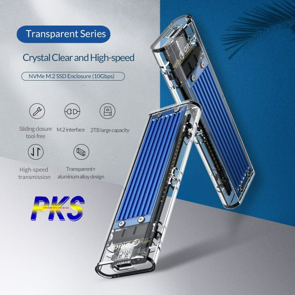 Hộp đựng ổ cứng M2 NVME ORICO TCM2-C3 USB 3.0 và USB Type C