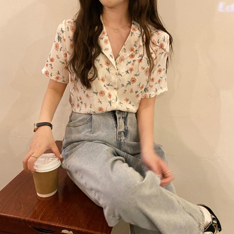 Áo Sơ Mi Voan Ngắn Tay Phong Cách Hàn Quốc Dành Cho Nữ | BigBuy360 - bigbuy360.vn