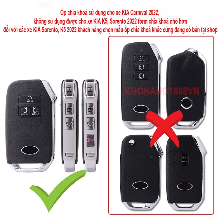 Ốp chìa khoá TPU sang trọng dành cho xe KIA Carnival 2022 2023