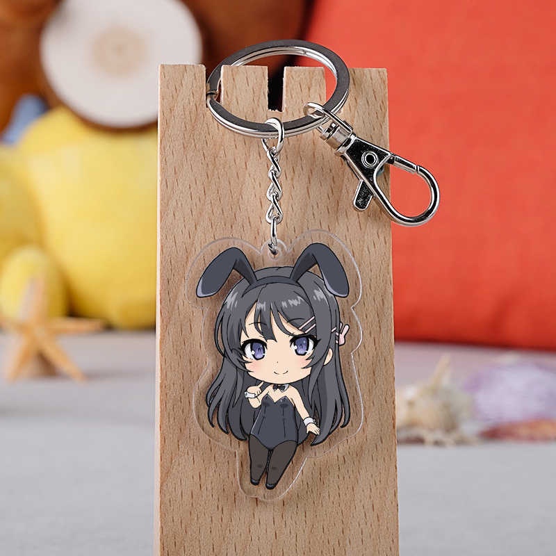 Móc Khóa Acrylic Họa Tiết Anime Senpai Mai Sakurajima Dễ Thương Dùng Làm Quà Tặng