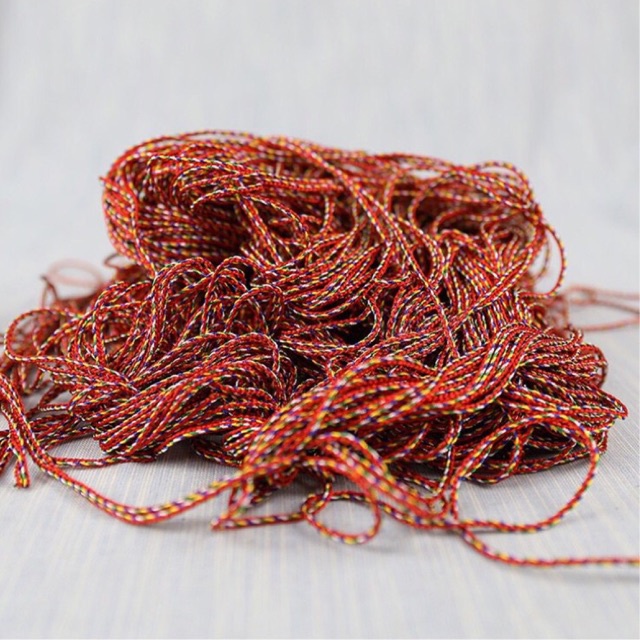 Dây chỉ ngũ sắc sợi 2mm bình an, may mắn - MH634
