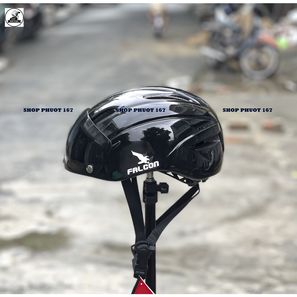 ( Tặng hộp đựng nón) NÓN THỂ THAO FALCON CITY CÓ KÍNH ĐỦ MẪU CHÍNH HÃNG 2022