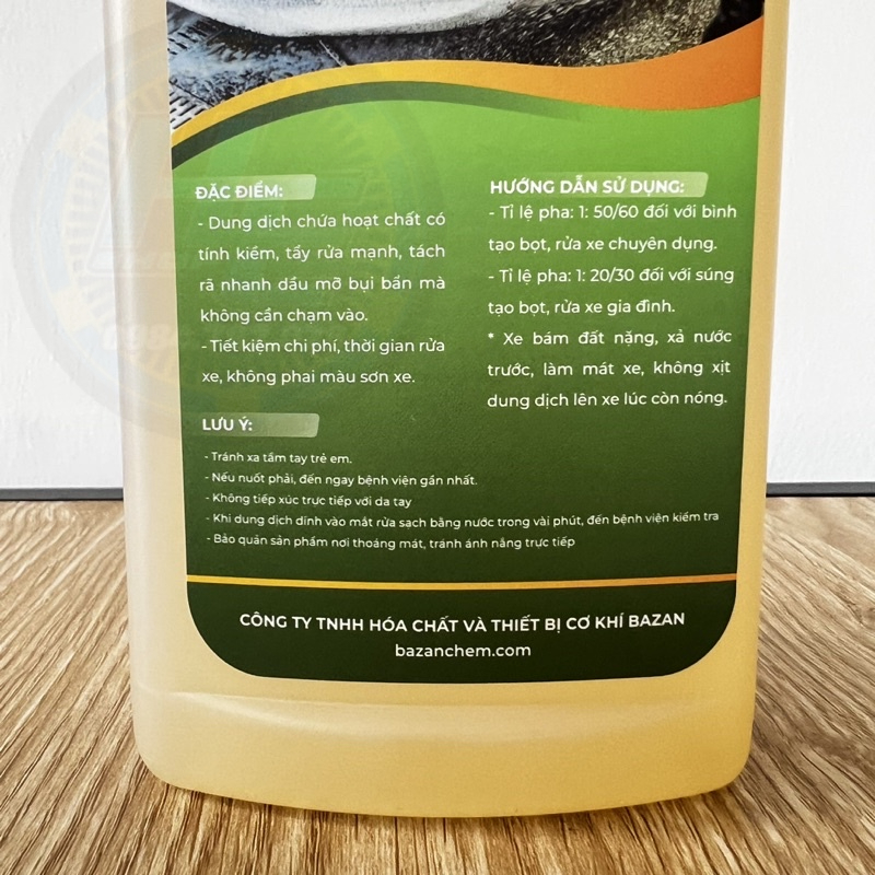 Xà Bông Rửa Xe Không Chạm BZ Siêu Bóng