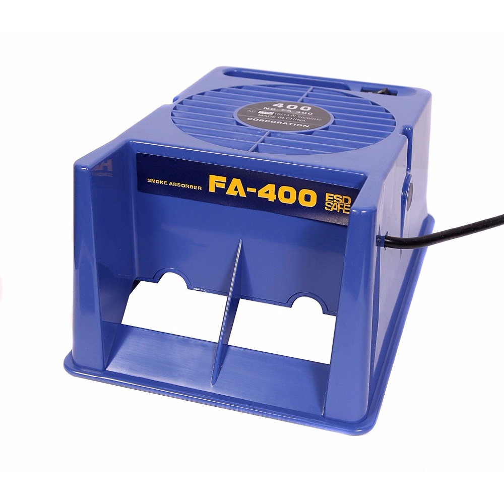 Thiết bị hút khói pcbfun 220V/110V FA-400 bằng sắt với 5 tấm lọc than hoạt tính