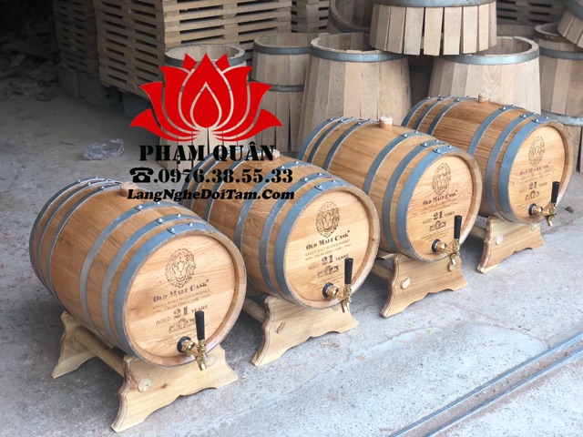 thùng đựng rượu gỗ sồi đỏ 20 lít, thùng ngâm rượu gỗ sồi