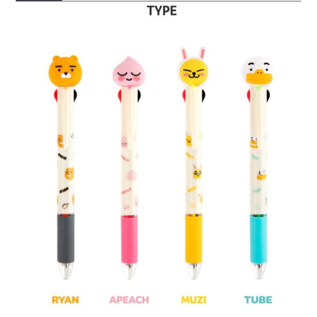 Kakao friends multi 4color ball-point pen