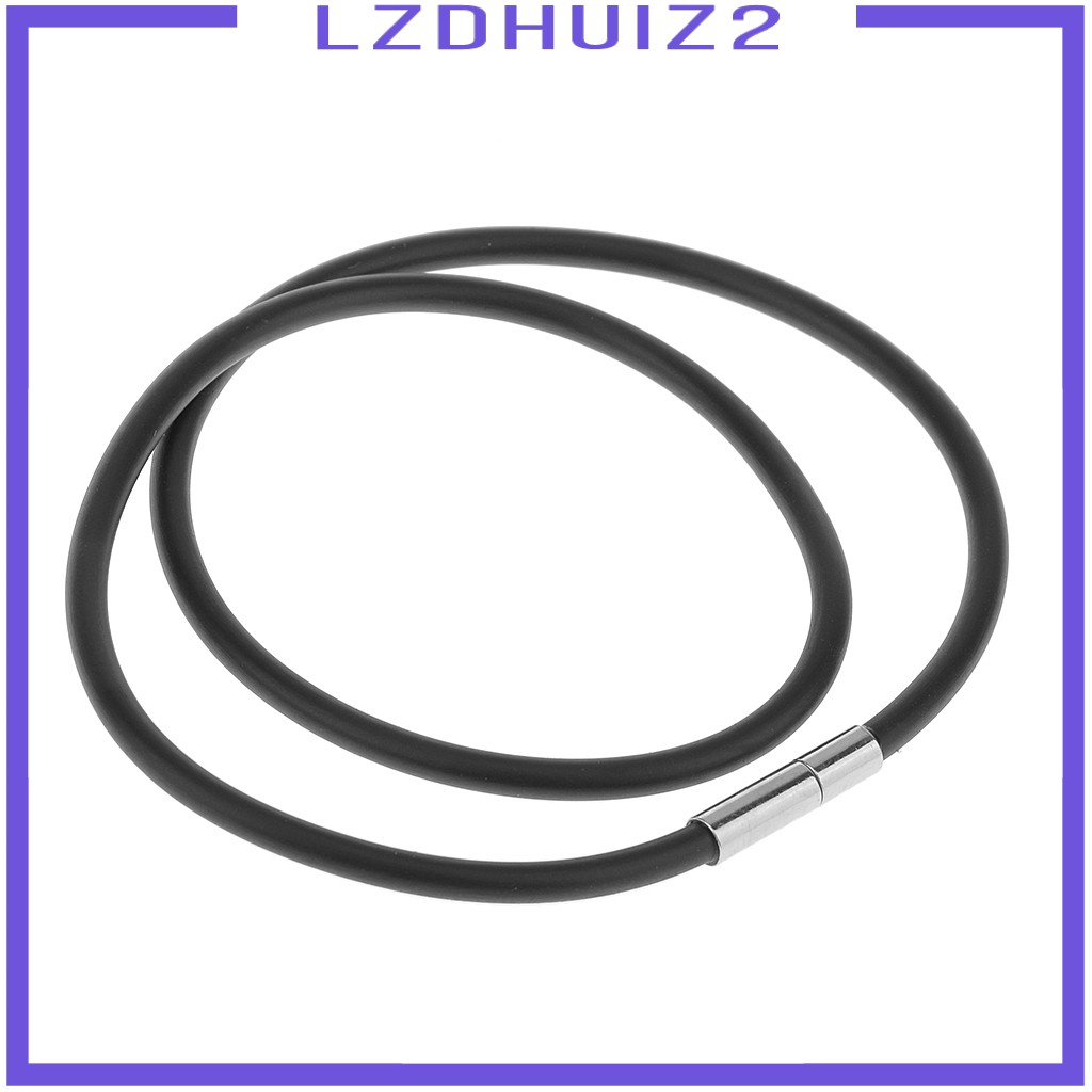 Dây Chuyền Cao Su Đen 3mm Thời Trang Thanh Lịch Cho Nam