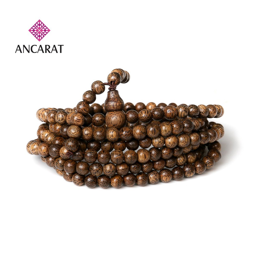 Vòng trầm hương 108 hạt quấn nhiều vòng phong thủy - Bình an - Sức khỏe - Ancarat