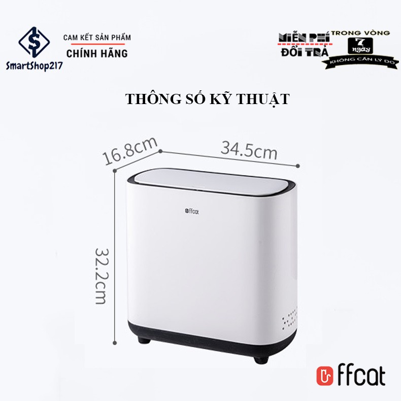 Thùng Rác Cao Cấp 12L - Thương Hiệu Nhật Bản FFCAT