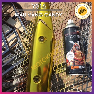 Sơn xịt Samurai màu Vàng Candy - Y016 (400 ml)