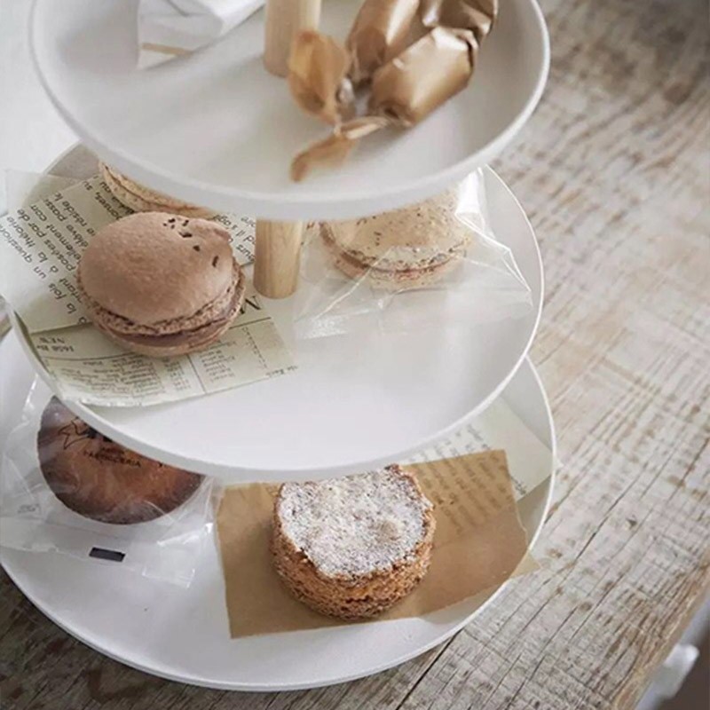 Giá Đỡ Bánh 3 Tầng Bằng Gỗ Và Kim Loại