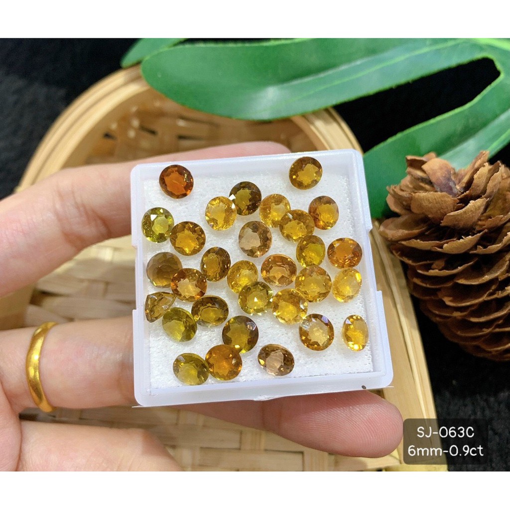 Mặt Đá Tourmaline Vàng Đủ Hình Dáng Đẹp Xuất Sắc