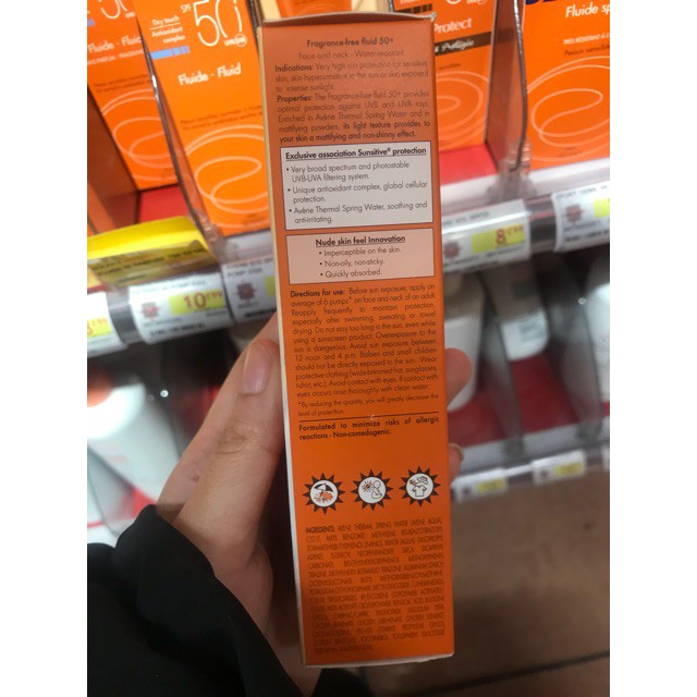 (AUTH- PHÁP) Kem chống nắng Avene Dry Touch Fluide SPF50+ 50ml | BigBuy360 - bigbuy360.vn