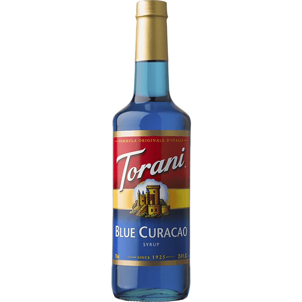 Siro Torani Blue Curacao chai 750ML. Hàng công ty có sẵn giao hàng ngay