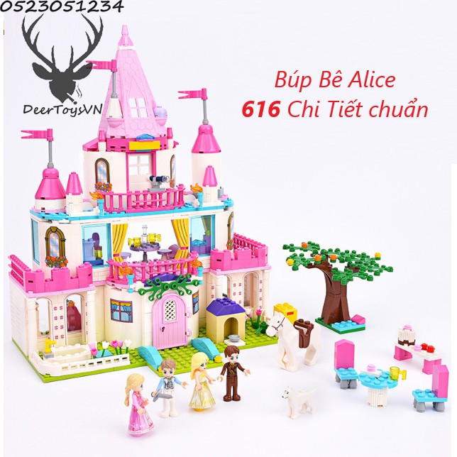 BỘ ĐỒ CHƠI XẾP HÌNH FRIENDS Lâu Đài Công Chúa, Búp Bê - Đồ Chơi Cho Bé Gái