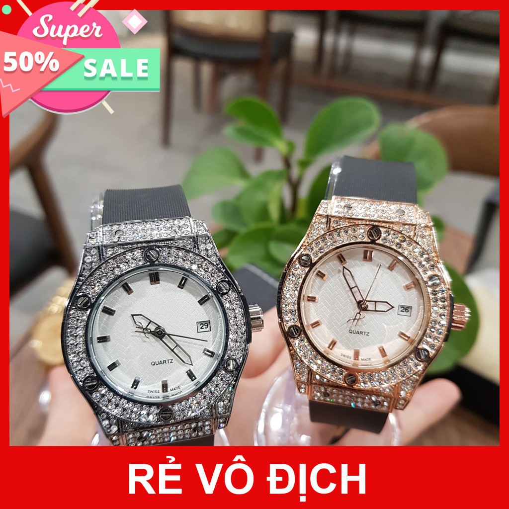 ĐỒNG HỒ NỮ HALEI DÂY CAO SU HƯƠNG THƠM VANI ĐỘC ĐÁO