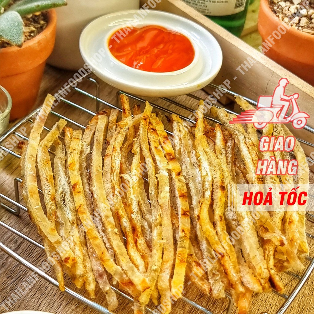 Khô Cá Thiều Tiêu Sọ Cắt Sợi Lon 300gram