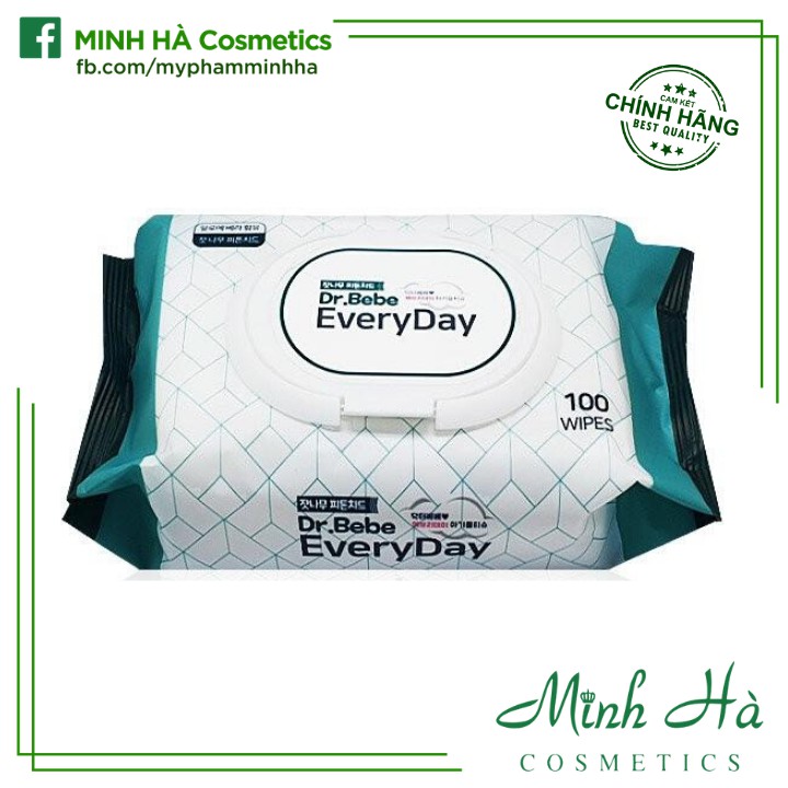 Khăn ướt đa năng Dr.Bebe Everyday 100 miếng