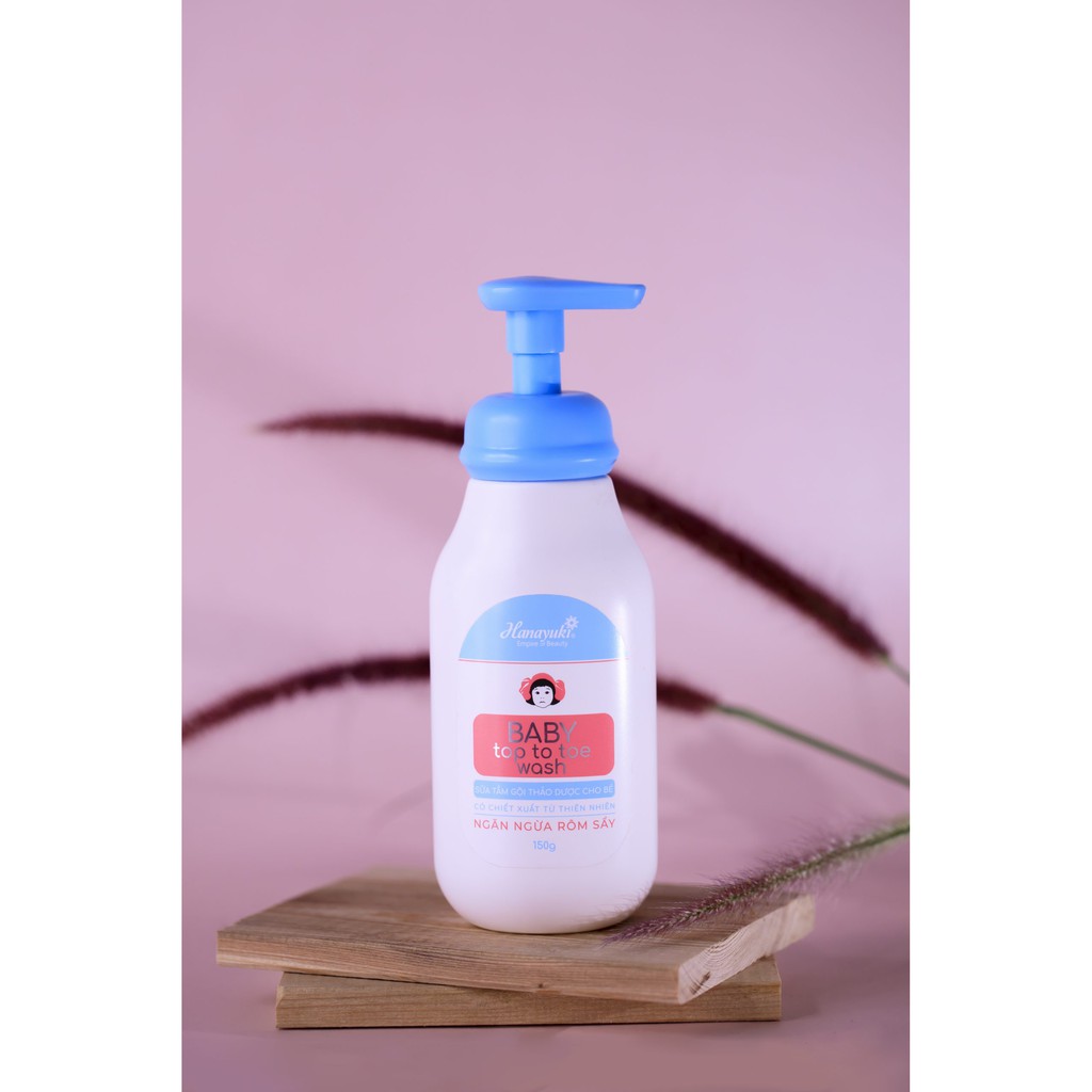 SỮA TẮM GỘI THẢO DƯỢC BABY TOP TO TOE WASH - HANAYUKI