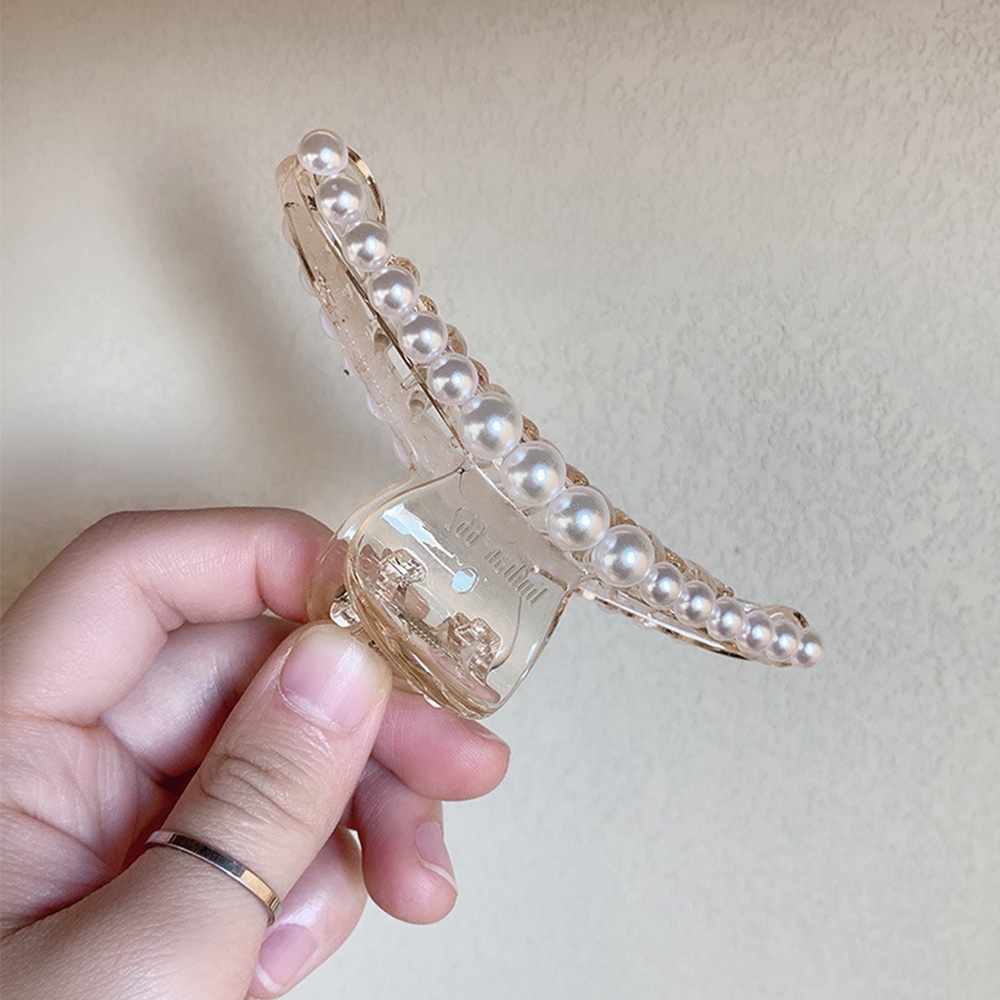 Kẹp Tóc Nhựa Đính Ngọc Trai Thời Trang Cho Nữ