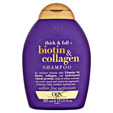 Dầu gội xả OGX biotin & collagen TÍM chính hãng 385ML