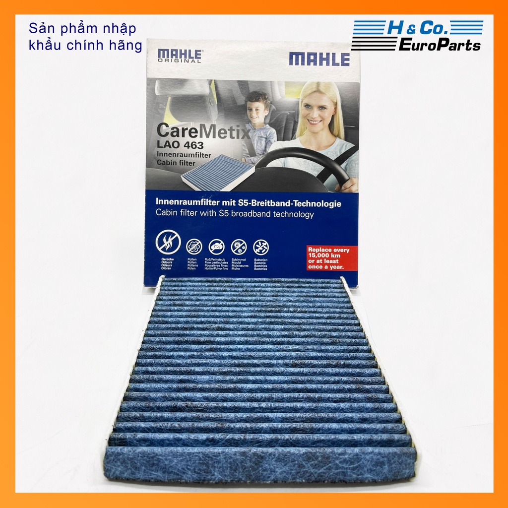 Lọc gió điều hòa sinh học cho xe Ford Fiesta, Puma, Transit, Tourneo Courier, B-Max. Hãng MAHLE, LAO463, 1566997