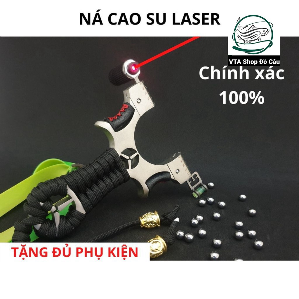 Ná cao su laze, ná thun trợ lực có ngắm laser tiện lợi dùng được cả ngày và đêm (TẶNG ĐỦ PHỤ KIỆN) - docaunam