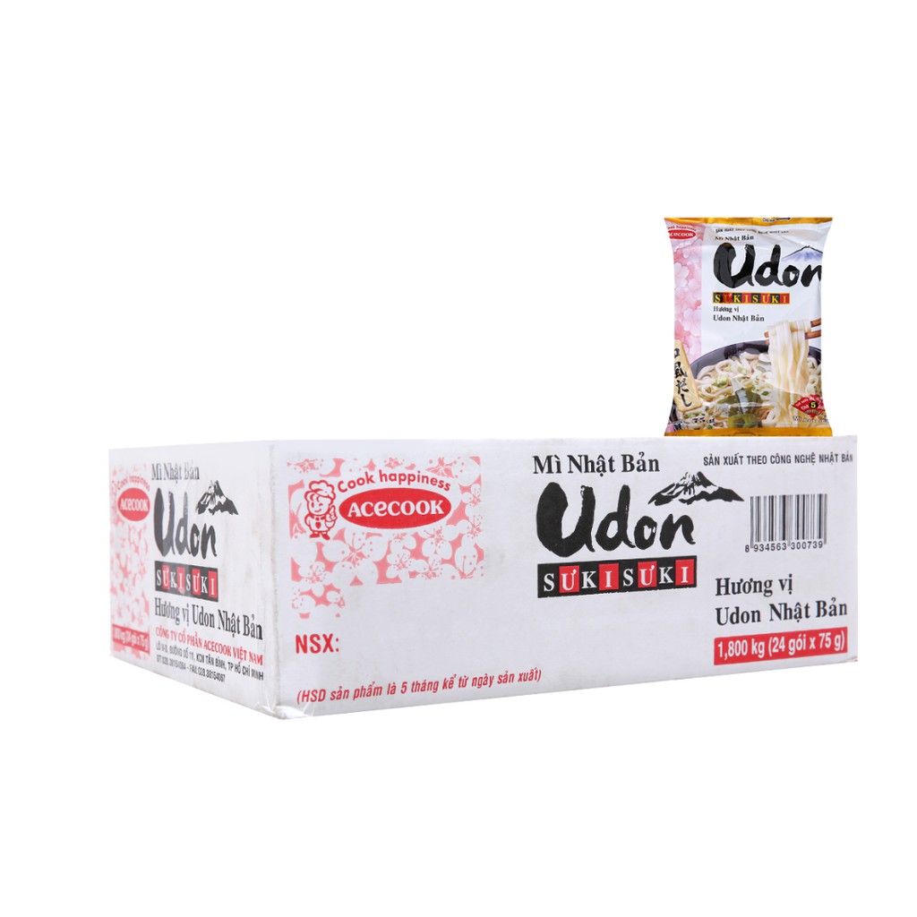 1 gói Mì Udon Suki Suki Acecook Gói 75G