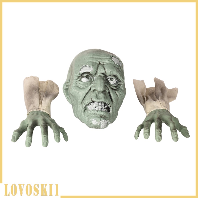 [LOVOSKI1]Horrible Lawn Zombie Decoration Garden Arms Ornament Realistic Spooky Statue