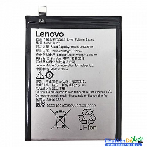 Thay pin Lenovo Vibe K5 Note (BL261) 3500mAh - Bảo hành 3 tháng