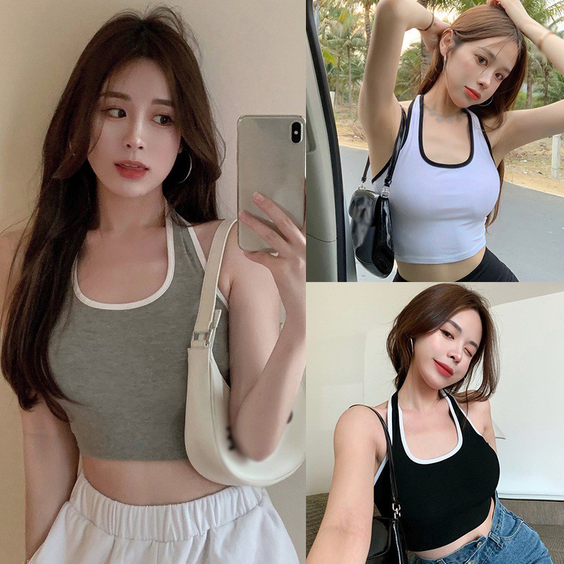 Áo Tank Top Màu Sắc Đơn Giản Quyến Rũ Cho Nữ