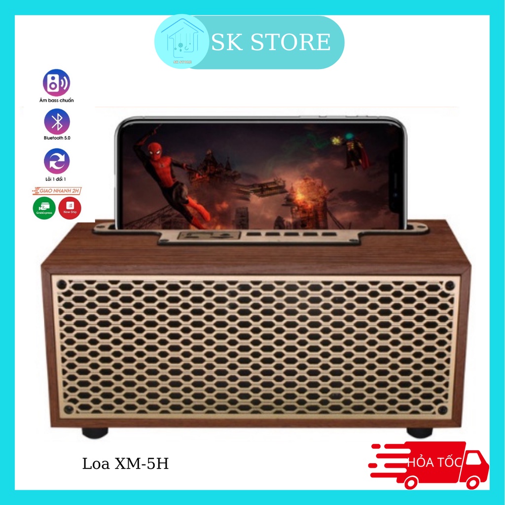 Loa Bluetooth XM5 , Thiết Kế Tinh Tế, Màng Loa Tổ Ong, Trang Trí Bàn Làm Việc, Âm Thanh Lớn Sống Động, Bass Căng