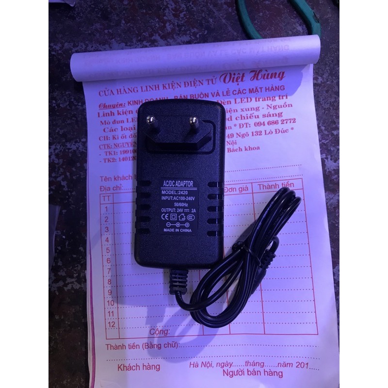 nguồn 24v2a nhựa