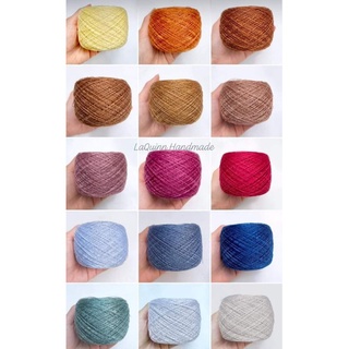 Sợi spun cotton nhân tạo dùng đan móc, tết vòng - Nguyên liệu handmade